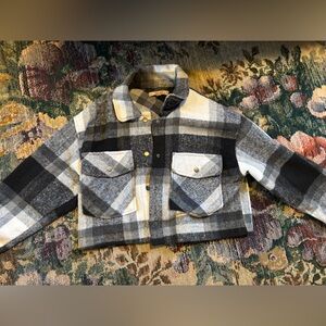 NEVER WORN - Harlow cropped plaid jacket